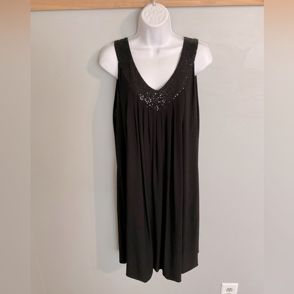 dressbarn Dresses & Skirts - Dress barn sequined neckline tank dress. Size 14
